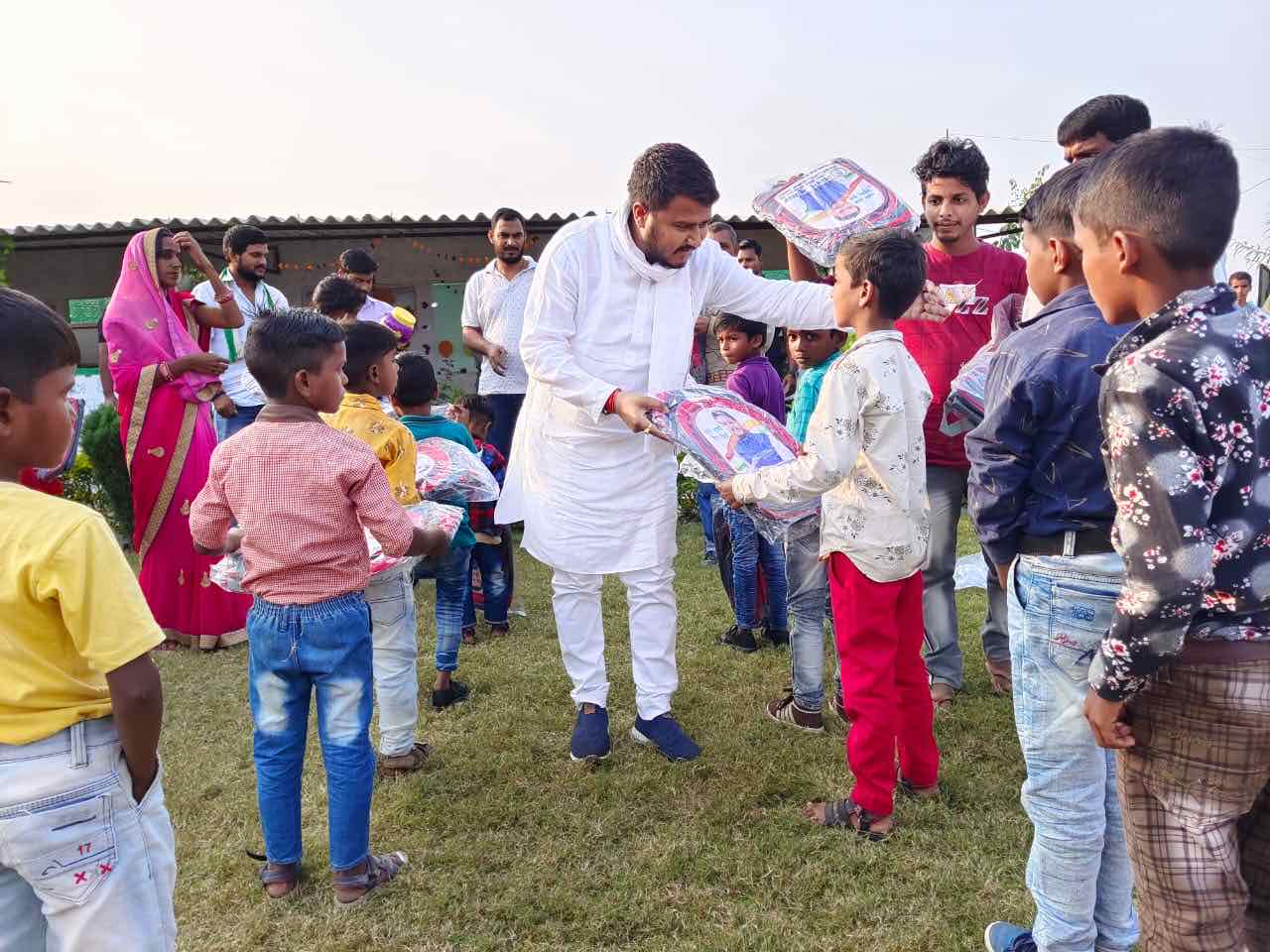 School bag distribution