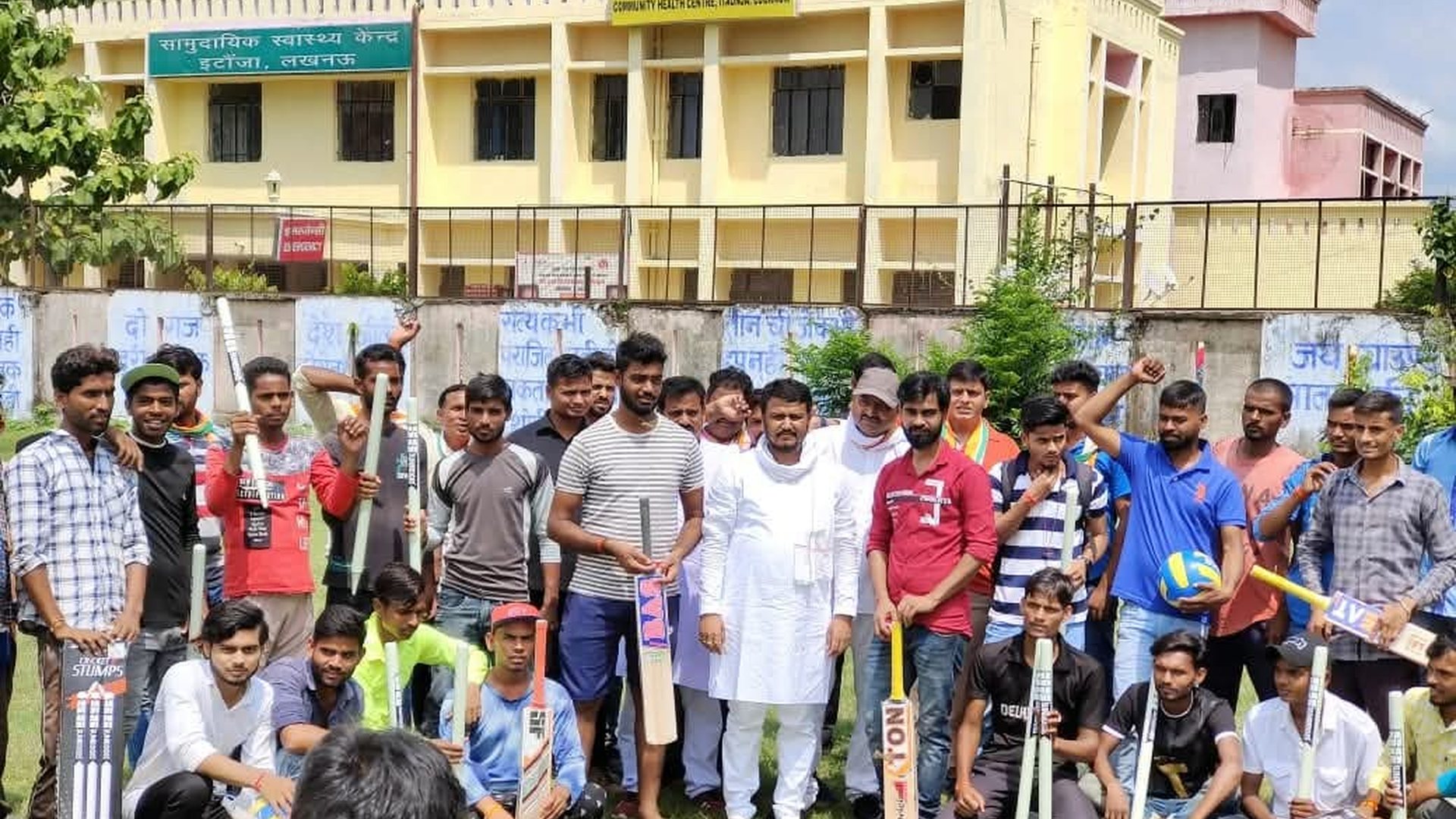 Sports equipment distribution to youth